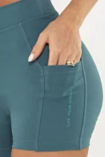 Shorts Aurora Verde Pavão - Imagem 3