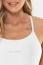 Top Flor Branco Canelado - Imagem 3